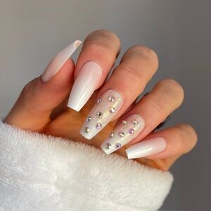 Instant Luxury Acrylic Press-On Nails- Pixie Love- Medium Coffin - The Nailest